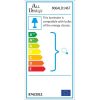 Ipari skandináv csillár, fekete fém test, 32 x 32 cm, magasság 78 cm, E27 aljzat Max. 40W, 90 cm Kábel | Stílusos világítás modern terekbe