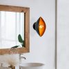 Ipari fali lámpa, fekete és vintage, 17 x 25 cm, magasság 36 cm | Fém ház, E27 Socket Max 40W | Stílusos világítás modern terekbe