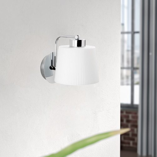 Elegáns fekete falilámpa, fém ház, 10 x 12 cm, magasság 100 cm, E14 Max 40W, IP20 | Elbűvölő szállodai stílusú világítás a modern terekhez
