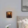Elegáns fekete falilámpa, fém ház, 10 x 12 cm, magasság 100 cm, E14 Max 40W, IP20 | Elbűvölő szállodai stílusú világítás a modern terekhez