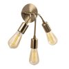 Vintage fém fali lámpa, 22 cm átmérő, 28 cm magasság | 3 x E27 Max 40W, IP20 | Modern Glam Design az elegáns lakberendezéshez és hangulathoz