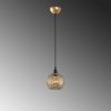 Elegáns arany csillár, állítható magasság 35-115 cm, fém ház, Ø17 cm, E27 aljzat (max. 40 W), stílusos világítás modern terekbe, IP20 besorolás