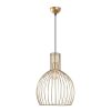 Elegáns arany csillár, fém test, Ø38 cm, állítható magasság 66-146 cm, E27 aljzat, max. 40 W, Stílusos világítás otthoni és irodai dekorációhoz, IP20