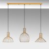 Elegáns arany csillár, állítható magasságú 70-124 cm, fém ház, 3 x E27 aljzat, 148 x 38 x 124 cm | Tökéletes modern lakóterekhez, stílusos világítási megoldás