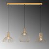 Elegáns arany csillár, állítható magasságú 70-124 cm, fém ház, 3 x E27 aljzat, 148 x 38 x 124 cm | Tökéletes modern lakóterekhez, stílusos világítási megoldás