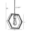 Ipari csillár, állítható magasság 30-70 cm, 25 cm méret, 100% gyertyán és fém, E27 Max 40W, dió és fekete | Stílusos világítás modern terekbe