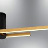 Elegáns arany csillár, fém test, 120 cm x 10 cm x 18 cm | 2 x 15W LED, 3000K, 3000Lm | Modern világítás otthoni és irodai dekorációhoz