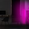 Modern lila állólámpa, 120 cm magas, alumínium ház, 600 lumen, 12 W, elektrosztatikus bevonat, C típusú foglalat, tökéletes otthoni és irodai dekorációhoz