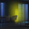 Modern sárga állólámpa, 120 cm magas, alumínium ház, 600 lumen, A+ energia, 12 V-os adapter, be-/kikapcsoló, tökéletes otthoni és irodai dekorációhoz