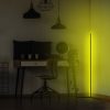 Modern sárga állólámpa, 120 cm magas, alumínium ház, 600 lumen, A+ energia, 12 V-os adapter, be-/kikapcsoló, tökéletes otthoni és irodai dekorációhoz
