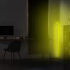 Modern sárga állólámpa, 120 cm magas, alumínium ház, 600 lumen, A+ energia, 12 V-os adapter, be-/kikapcsoló, tökéletes otthoni és irodai dekorációhoz