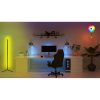 Modern állólámpa alumínium házzal, 120 cm magas, fekete elektrosztatikus bevonattal, 120 cm LED szalaggal, C típusú foglalattal, A+ energiahatékony | Stílusos és funkcionális világítás