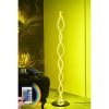 Modern absztrakt állólámpa, 120 cm magas, 100% alumínium, távirányító, 16 szín és 4 mód, A+ energia besorolás, 25 x 25 cm, stílusos és funkcionális világítás