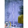 Modern absztrakt állólámpa, 120 cm magas, 100% alumínium, távirányító, 16 szín és 4 mód, A+ energia besorolás, 25 x 25 cm, stílusos és funkcionális világítás