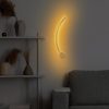 Elegáns arany fali lámpa, fém ház, 49 x 15 x 10 cm | SMD LED 7W 3000K | Stílusos világítás a modern lakberendezéshez és hangulathoz