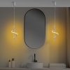 Elegáns szürke csillár, fém test, 16 cm szélesség, állítható magasság 50-100 cm | SMD LED 11W 3000K | Stílusos világítás modern terekbe