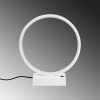 Elegáns fehér asztali lámpa, fém ház, 30 cm x 35 cm x 9 cm | 12W LED, 3000K, 80 CRI | Tökéletes otthoni és irodai használatra, stílusos és funkcionális dizájnhoz