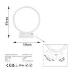 Elegáns fehér asztali lámpa, fém ház, 30 cm x 35 cm x 9 cm | 12W LED, 3000K, 80 CRI | Tökéletes otthoni és irodai használatra, stílusos és funkcionális dizájnhoz