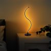 Elegáns fekete asztali lámpa, fém ház, 57 cm magasság, 13 cm talp, 16W LED 3000K, 80 CRI, 200 cm kábel, be-/kikapcsoló | Modern dekorációhoz tökéletes