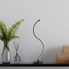 Elegáns fekete asztali lámpa, fém ház, 57 cm magasság, 13 cm talp, 16W LED 3000K, 80 CRI, 200 cm kábel, be-/kikapcsoló | Modern dekorációhoz tökéletes