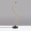 Elegáns fekete asztali lámpa, fém ház, 57 cm magasság, 13 cm talp, 16W LED 3000K, 80 CRI, 200 cm kábel, be-/kikapcsoló | Modern dekorációhoz tökéletes