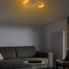 Elegáns szürke csillár, fém test, 25 cm szélesség x 51 cm magasság | SMD LED 16W 3000K | Stílusos világítás modern terekhez, IP20 besorolású
