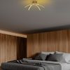 Elegáns arany csillár, fém test, 57 cm szélesség, 20 cm magasság | SMD LED 28W 3000K | Stílusos világítás a modern lakberendezéshez és hangulathoz