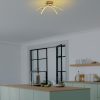 Elegáns arany csillár, fém test, 57 cm szélesség, 20 cm magasság | SMD LED 28W 3000K | Stílusos világítás a modern lakberendezéshez és hangulathoz