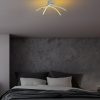 Elegáns szürke csillár, fém test, 57 cm szélesség, 20 cm magasság | SMD LED 28W 3000K | Stílusos világítás a modern lakberendezéshez és hangulathoz