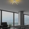 Elegáns szürke csillár, fém test, 57 cm szélesség, 20 cm magasság | SMD LED 28W 3000K | Stílusos világítás a modern lakberendezéshez és hangulathoz