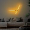 Stílusos szürke fali lámpa, fém ház, 91x10x7 cm és 62x10x7 cm | LED 13W és 8W, IP20 | Modern design otthoni és irodai világításhoz