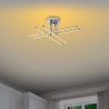 Elegáns króm csillár, fém test, 61 x 22 x 61 cm | SMD LED 28W 3000K | Stílusos világítás a modern lakberendezéshez és hangulathoz