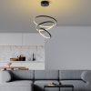 Elegáns fekete csillár, fém test, 50 cm szélesség x 80 cm magasság | SMD LED 28W 3000K | Stílusos világítás a modern lakberendezéshez és hangulathoz