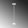 Elegáns fehér állólámpa, fém ház, 111 cm magas, 16 cm átmérő, 5 W LED, 8 órás akkumulátor-élettartam, tökéletes modern lakberendezéshez és világításhoz