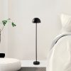 Stílusos fekete állólámpa, fém ház, 115 cm magasság, 20 cm átmérő | 80 CRI, LED 5W, 8 órás akkumulátor-élettartam | Tökéletes modern lakóterekbe