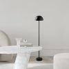 Stílusos fekete állólámpa, fém ház, 115 cm magasság, 20 cm átmérő | 80 CRI, LED 5W, 8 órás akkumulátor-élettartam | Tökéletes modern lakóterekbe