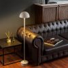 Elegáns fehér állólámpa, fém ház, 115 cm magas, 20 cm átmérő, 80 CRI, 5 W LED, 8 órás akkumulátor-élettartam | Tökéletes modern lakberendezéshez és világításhoz