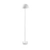 Elegáns fehér állólámpa, fém ház, 115 cm magas, 20 cm átmérő, 80 CRI, 5 W LED, 8 órás akkumulátor-élettartam | Tökéletes modern lakberendezéshez és világításhoz