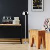 Stílusos króm állólámpa, 115 cm magasság, 20 cm átmérő | Fém ház, 80 CRI, 8 órás akkumulátor-élettartam, beépített LED, tökéletes a modern dekorációhoz