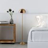 Elegáns arany állólámpa, fém ház, 115 cm magas, 20 cm átmérő, 80 CRI, 5 W LED, 8 órás akkumulátor-élettartam | Tökéletes modern lakóterekbe