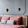 Modern fekete fali lámpa, fém ház, 13 x 6 x 24 cm | IP20, G9 aljzat (max. 10 W) | Stílusos ipari és skandináv dizájn otthoni dekorációhoz