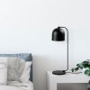 Modern fekete asztali lámpa, fém ház, 17 x 22 x 60 cm | E14 aljzat, max. 40W, IP20 | Stílusos ipari és skandináv dizájn otthonra és irodára
