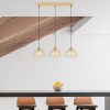 Elegáns fényes arany csillár, fém test, állítható magasságú, 101 x 28 x 126 cm | 3 x E27 Max 40W | Modern Glam Design otthoni és irodai használatra