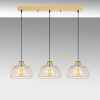 Elegáns fényes arany csillár, fém test, állítható magasságú, 101 x 28 x 126 cm | 3 x E27 Max 40W | Modern Glam Design otthoni és irodai használatra