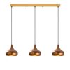 Vintage fém csillár, állítható magasságú 38-126 cm, Ø30 cm sapka, 3 x E27 Max 40W, 220-240V, IP20 | Elegáns világítás otthonokba és étkezőkbe