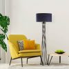 Stílusos állólámpa fém házzal, antracit színű, 50 cm szélesség x 175 cm magasság | E27 Aljzat, 40W Max, 200 cm Kábel, Be/Ki kapcsoló | Modern világítás otthoni és irodai használatra