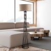 Elegáns fehér állólámpa, fém ház, 50 cm szélesség x 175 cm magasság | IP20, E27 Aljzat, 40W Max, 200 cm Kábel | Tökéletes modern lakóterekbe