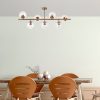 Elegáns vintage csillár, fém test, 113 x 40 x 46 cm | 7 db E14 aljzat, réz kivitel | Modern Glam Design a stílusos lakberendezéshez