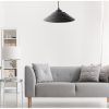 Stílusos UFO csillár, fekete, 50 cm Magasság | Állítható kábel, E27 aljzat, 40W Max | Modern ipari és skandináv design lakberendezéshez