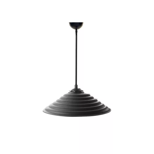 Stílusos UFO csillár (2 db), Fekete, 50 cm Magasság | Állítható kábel, E27 aljzat, modern ipari és skandináv design | Tökéletes otthoni és irodai használatra